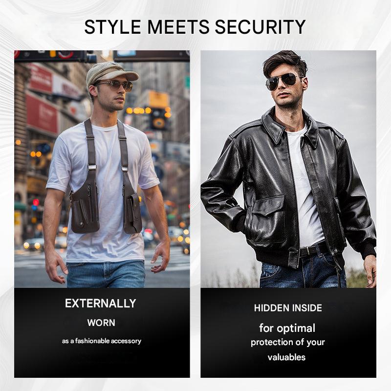 Säker och Stilren Axelremsväska för Män – SafeStyle Bag