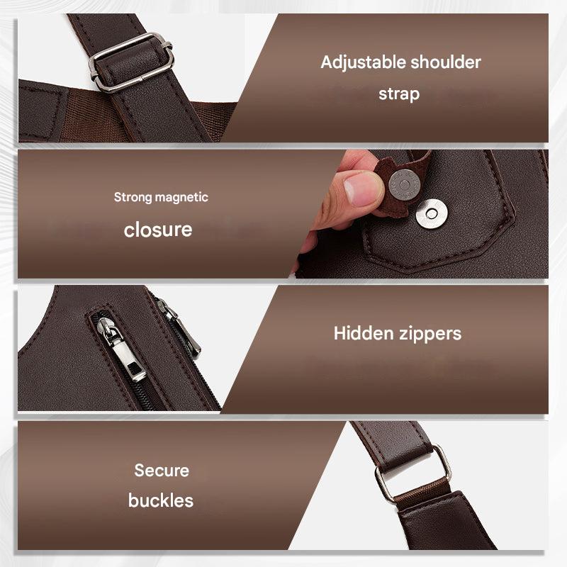 Säker och Stilren Axelremsväska för Män – SafeStyle Bag