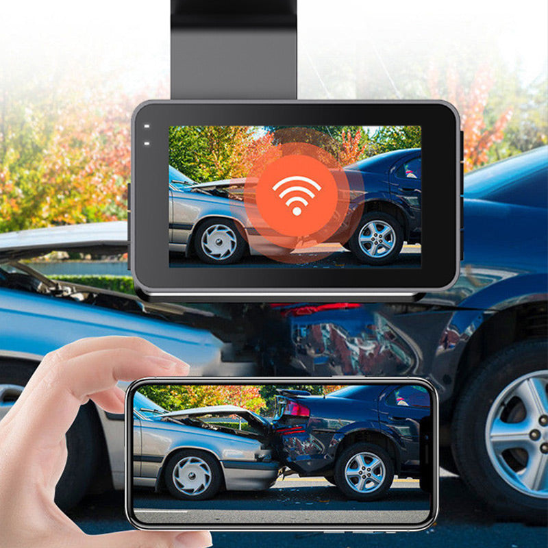 HD-bilkamera med WiFi, GPS och skarp mörkersyn för säker körning