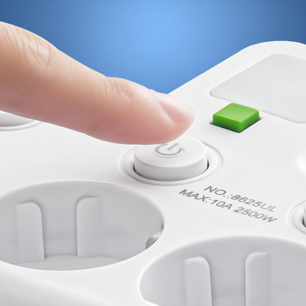 Praktisk Strømfordeler med USB & Natlys - Optimal Opladning
