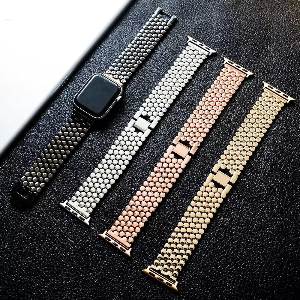 Elegant rustfrit stålrem til Apple Watch til hverdag og fest