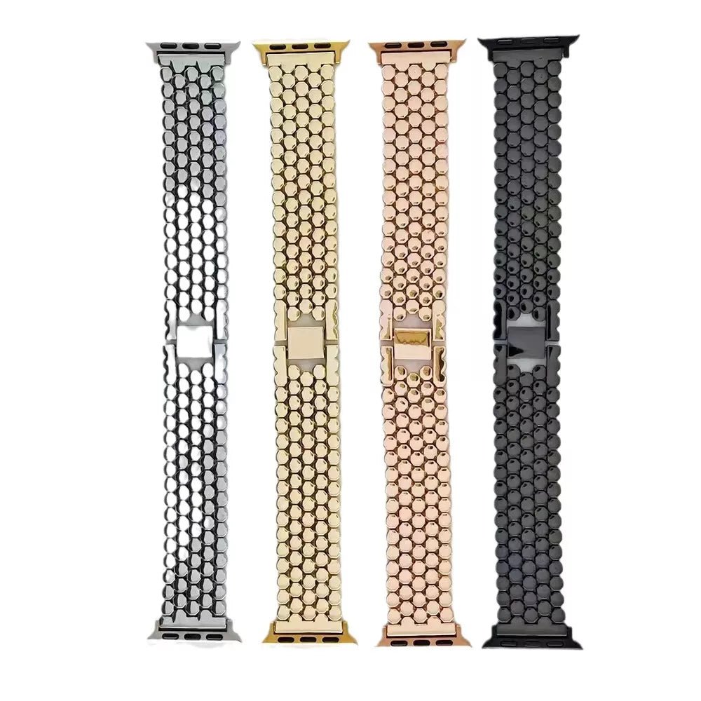 Elegant rustfrit stålrem til Apple Watch til hverdag og fest