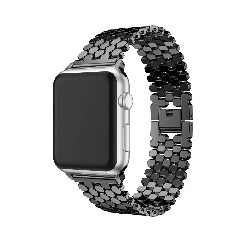 Elegant rustfrit stålrem til Apple Watch til hverdag og fest