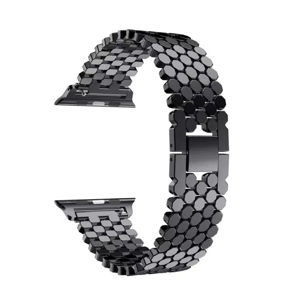 Elegant rustfrit stålrem til Apple Watch til hverdag og fest