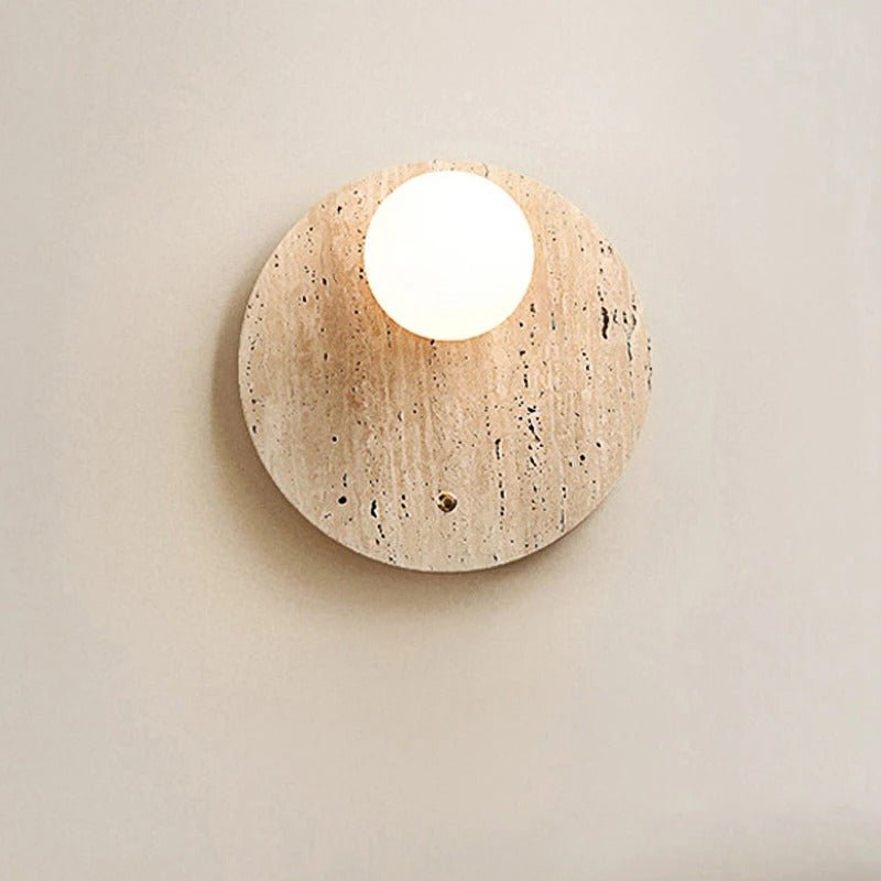 Travertin LED-væglampe: Naturlig elegance til dit hjem