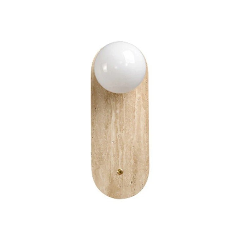 Travertin LED-væglampe: Naturlig elegance til dit hjem