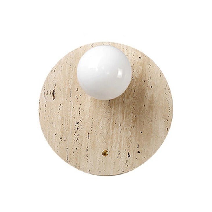 Travertin LED-væglampe: Naturlig elegance til dit hjem
