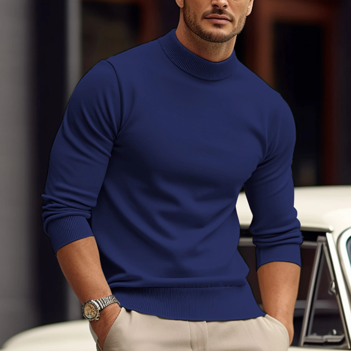 Stilfuld Herresweater - Lange Ærmer - Komfort og Design