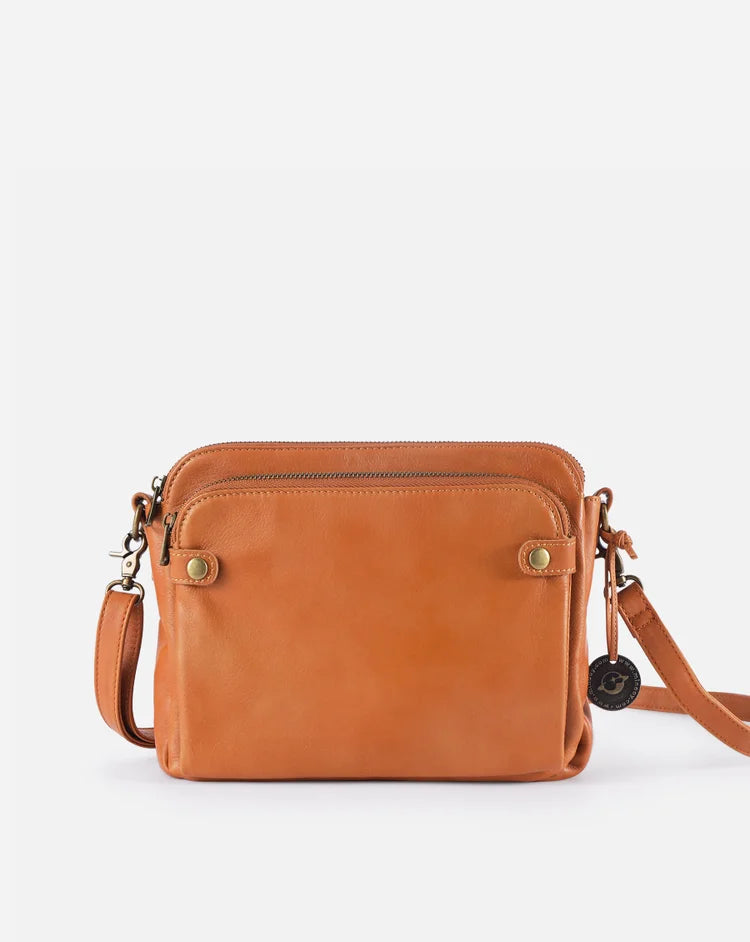 Elegant Crossbody Väska i Läder - Stil och Funktionalitet