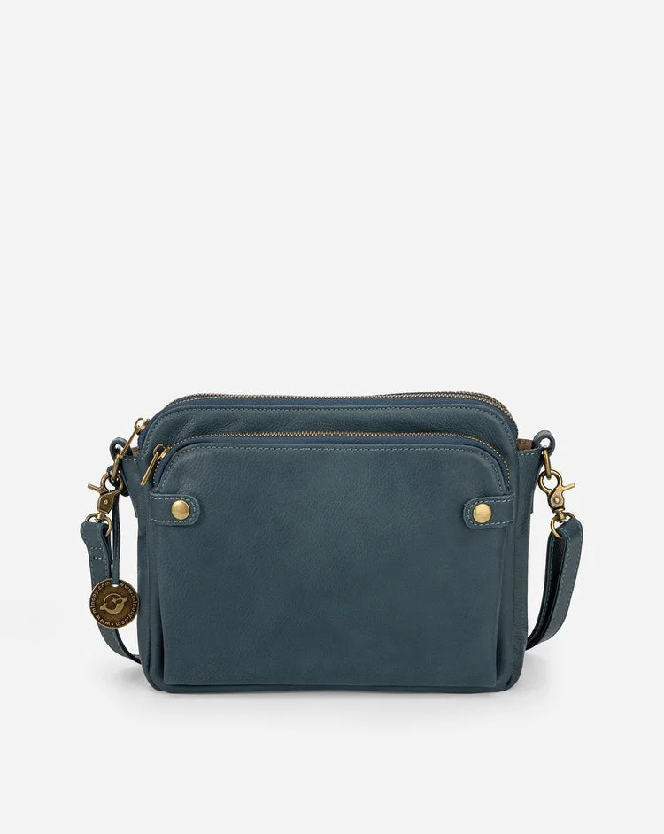 Elegant Crossbody Väska i Läder - Stil och Funktionalitet