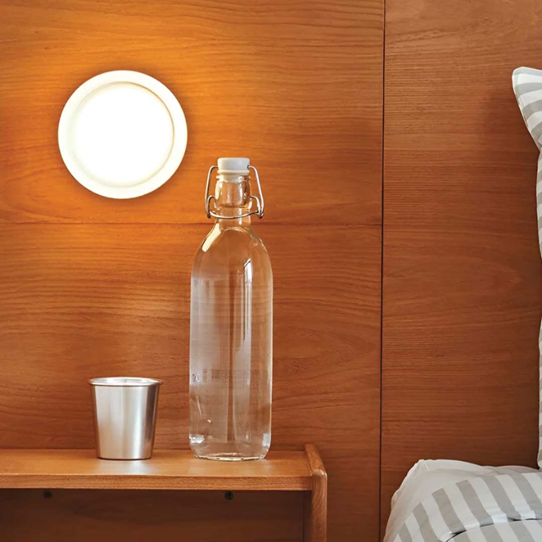 Modern Rund Vägglampa i Akryl med LED - Energibesparande