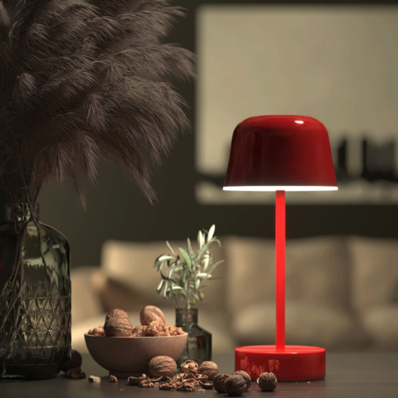 Stilren LED-bordslampa med Justerbar Ljusstyrka & Trådlös Bekvämlighet