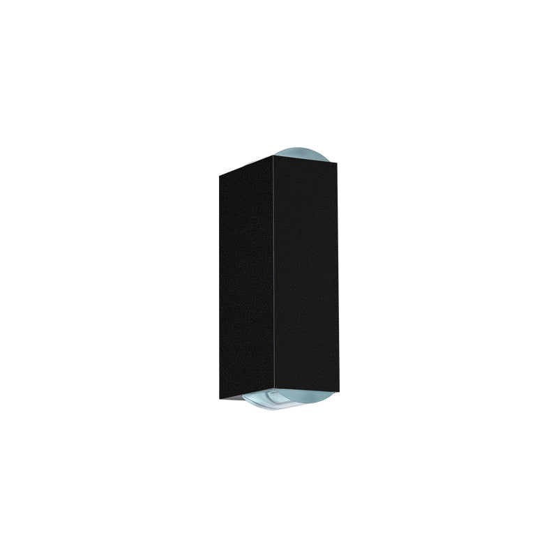 Elegant utomhusvägglampa i svart med energioptimerad LED
