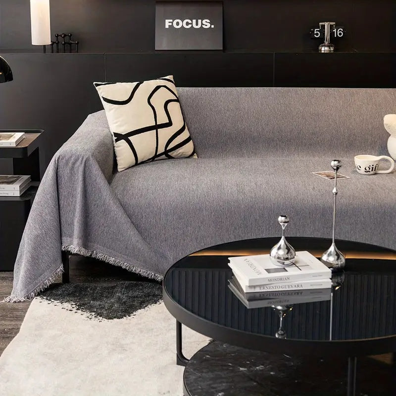 Elegant og Beskyttende Sofaovertræk i Slidstærkt Chenille