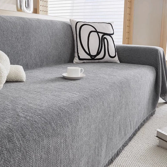 Elegant och skyddande sofföverdrag i slitstark chenille
