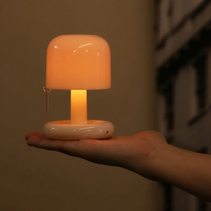 Bordlampe med Beroligende Solnedgangsglød – Genopladelig LED