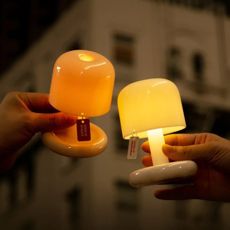 Bordlampe med Beroligende Solnedgangsglød – Genopladelig LED