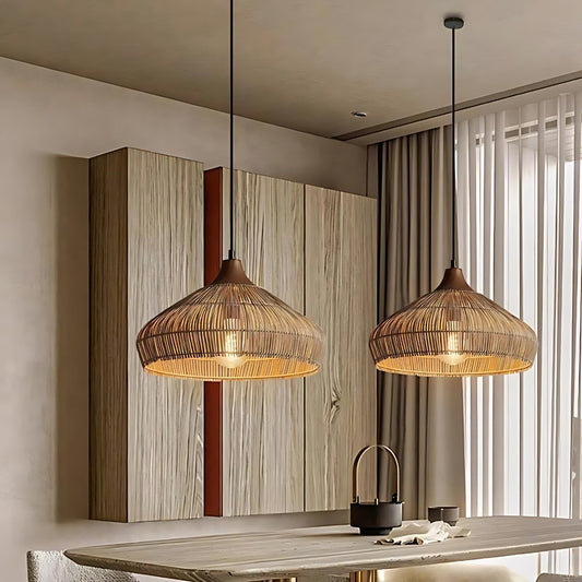 SunWeave Taklampa – Naturlig Elegans och Boho Flair