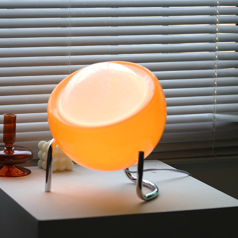 Retro Glas Bordlampe med LED – Stilfuld og Energibesparende