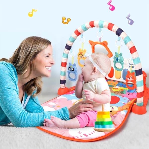 Interaktivt Musik Legetæppe til Baby - Stimulerer Sanserne