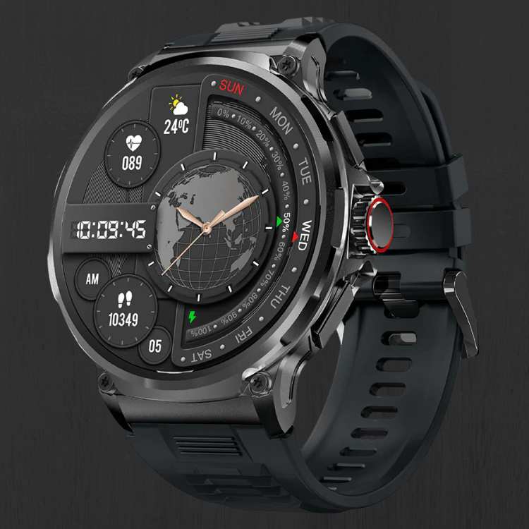 Robust Smartwatch – 10 Dages Batteri, Opkaldsnotifikationer og Sundhedsovervågning