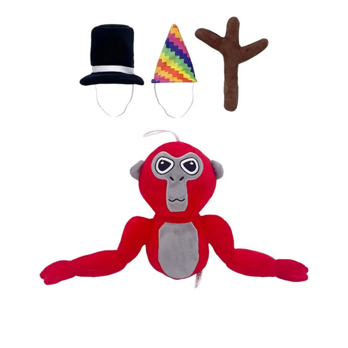 Farverig Abekat Plush Figur