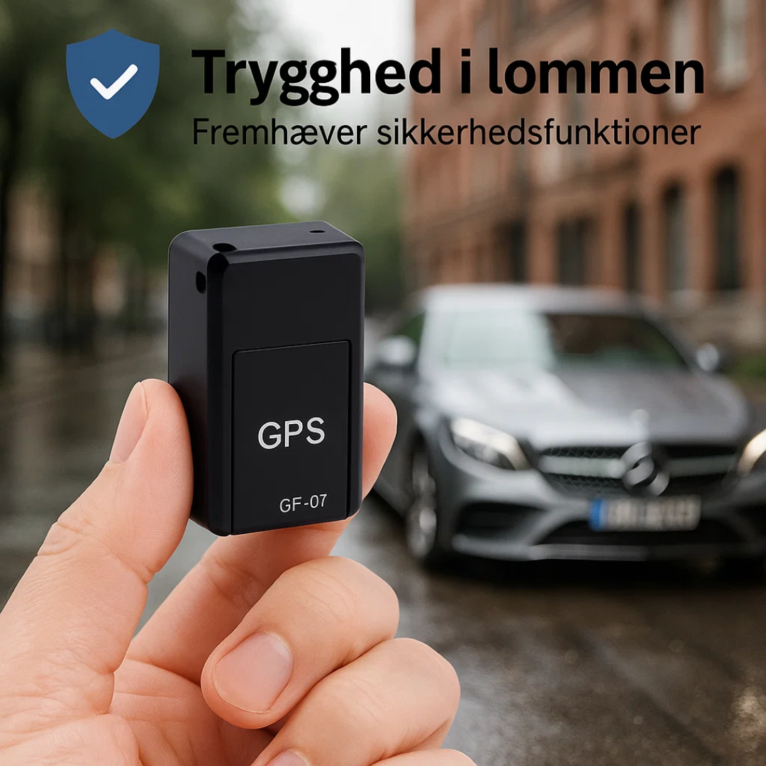 SafeTrack | Mini GPS-enhed med lyd, magnet og realtidsopsporing