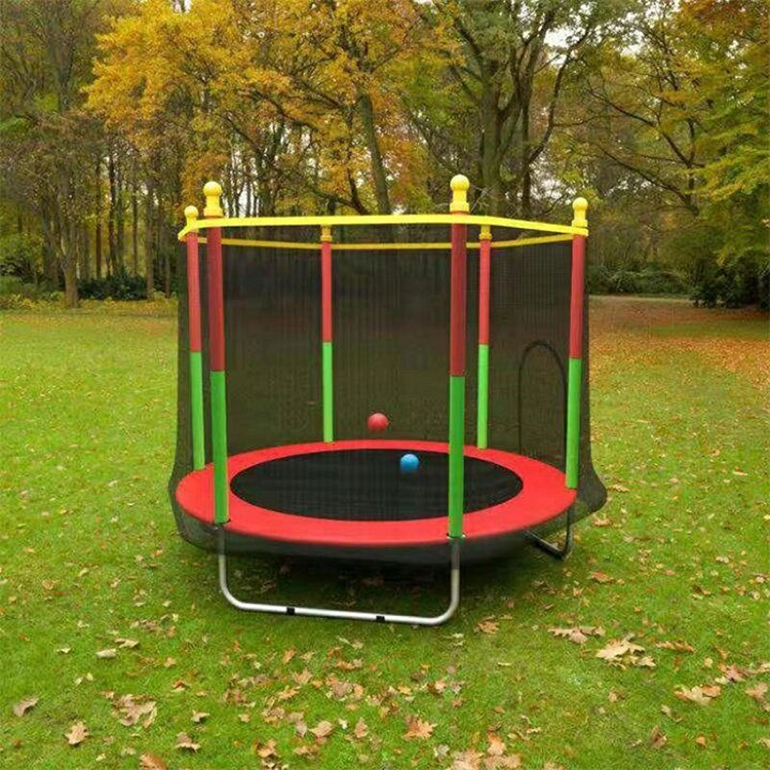Säker Trampolin för Barn med Skyddsnät – HoppFest