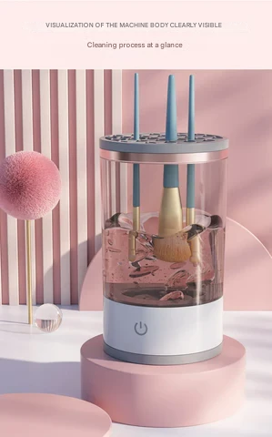 Automatisk Makeborstrengöringsmaskin – CleanBrushPro