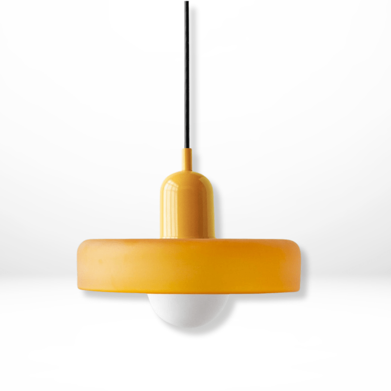 Färggrann Glashänglampa med Modern Bauhaus-Design