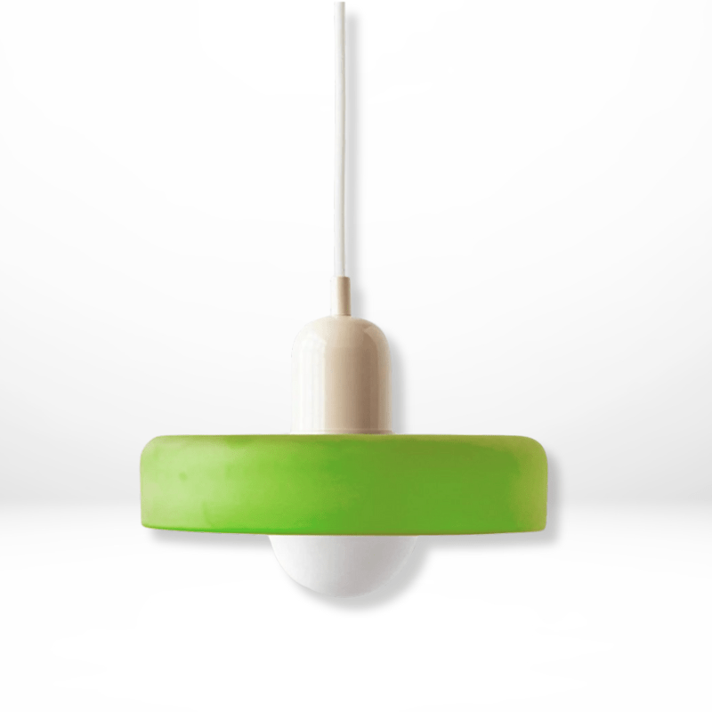 Färggrann Glashänglampa med Modern Bauhaus-Design
