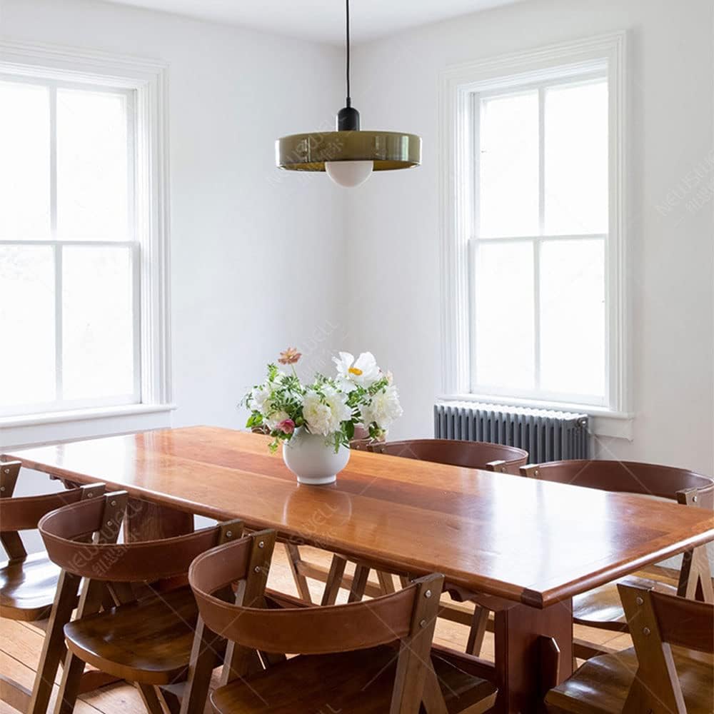 Färggrann Glashänglampa med Modern Bauhaus-Design