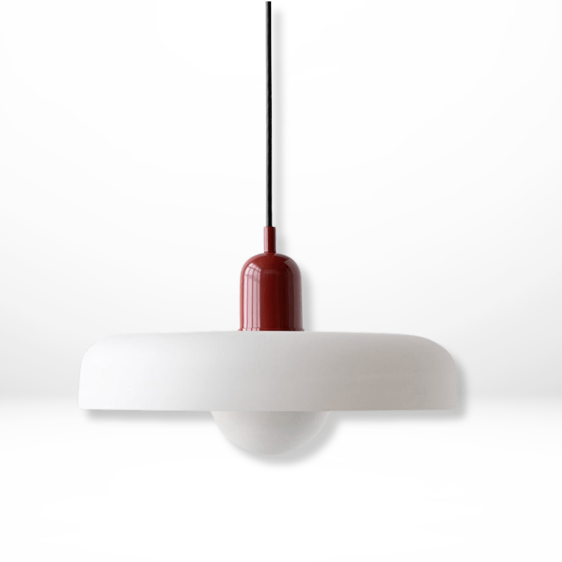 Färggrann Glashänglampa med Modern Bauhaus-Design