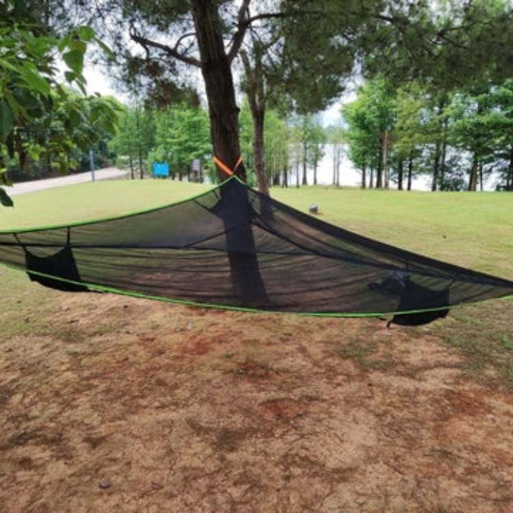 Triangulær Net Camping Hængekøje | Rummelig, Holdbar & Understøtter Op Til 300 Kg til Udendørs Eventyr