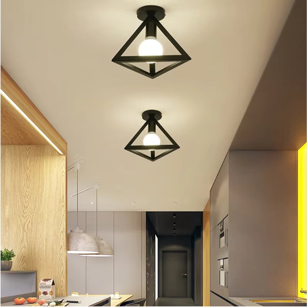 Triangulo Lampa - Geometrisk Design med Varmt Ljus