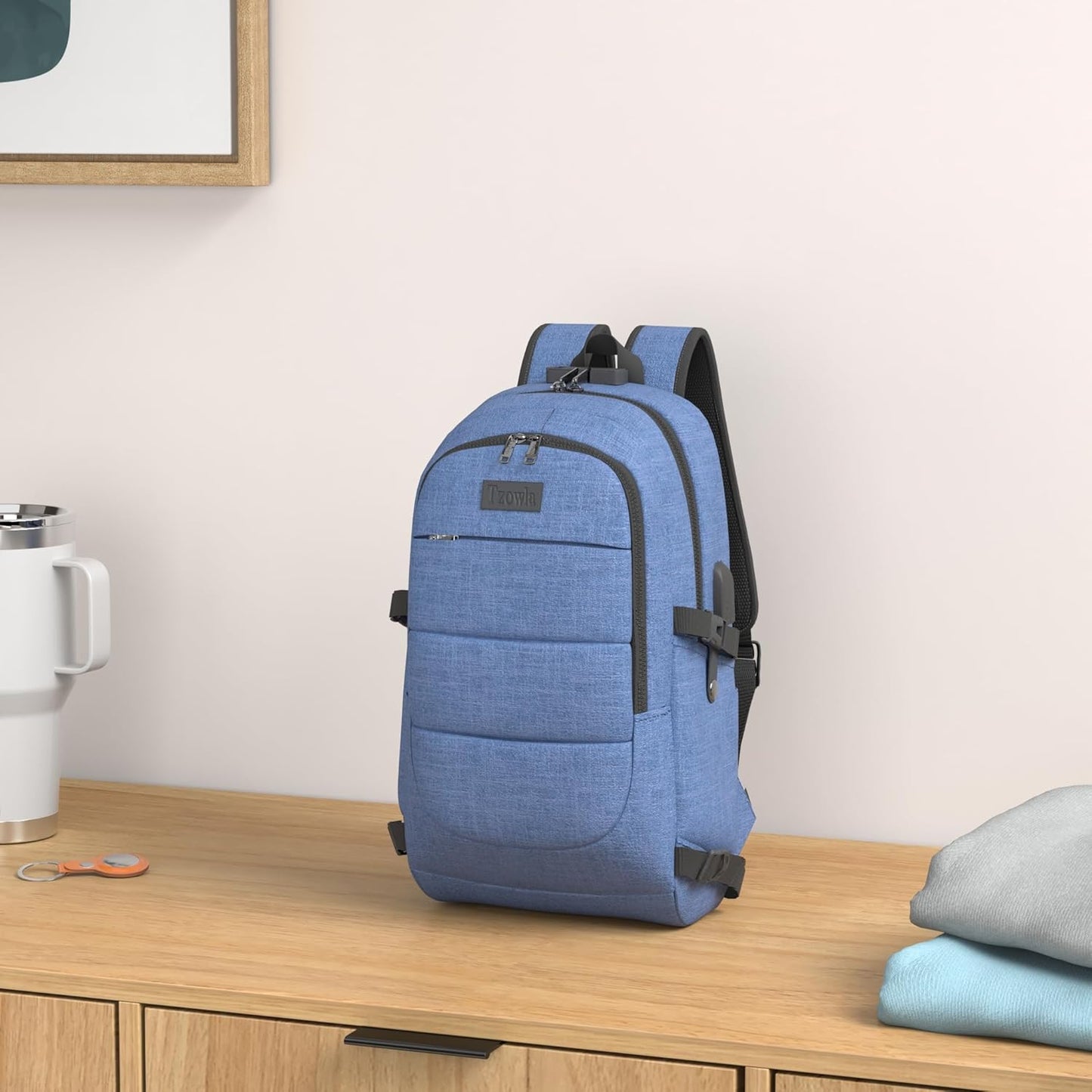 Stor og Sikker Rygsæk til Laptop med USB-Port – 30–50L