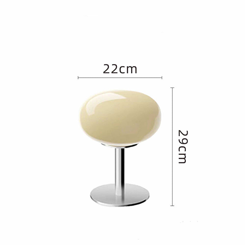 Italiensk Glasbordlampe – Moderne Design og Blødt Lys
