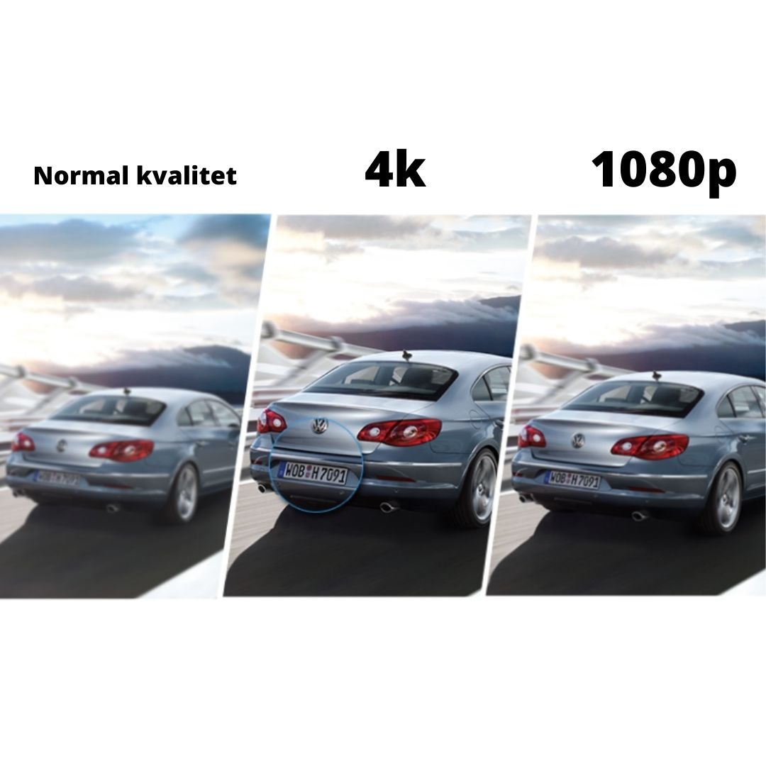4K Dashcam med Ultra HD – Vägrörelseövervakning