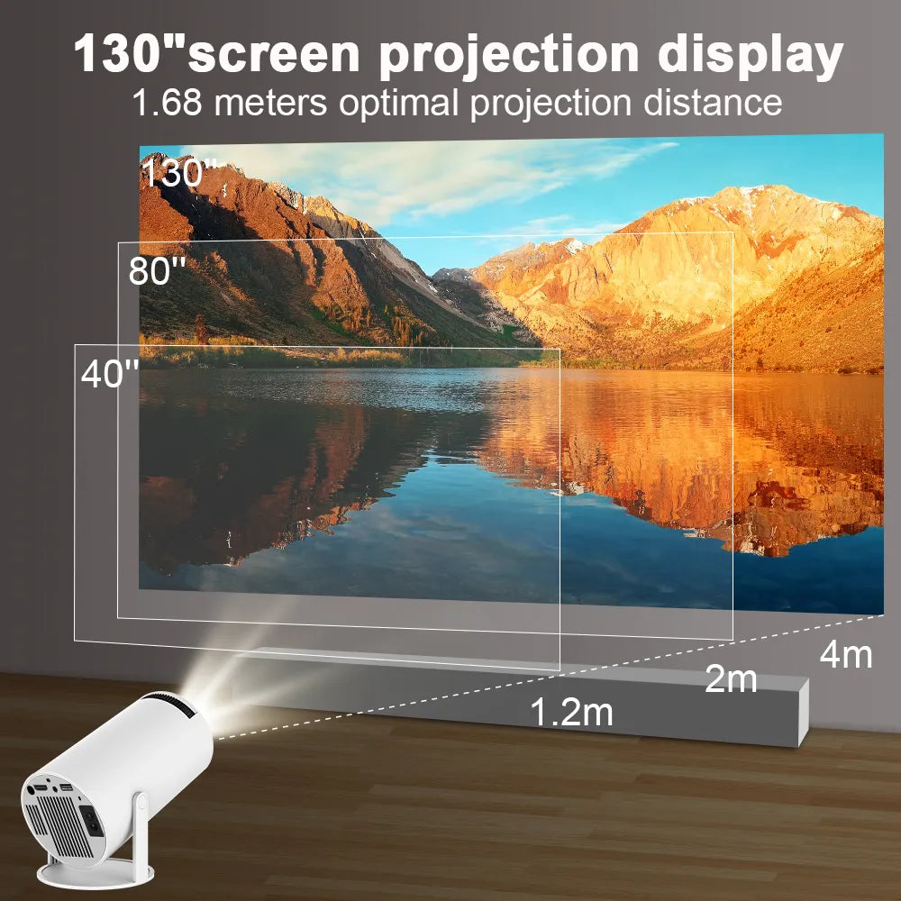 Ultra HD Projektor - Bærbar og Kompakt til Hjemmet