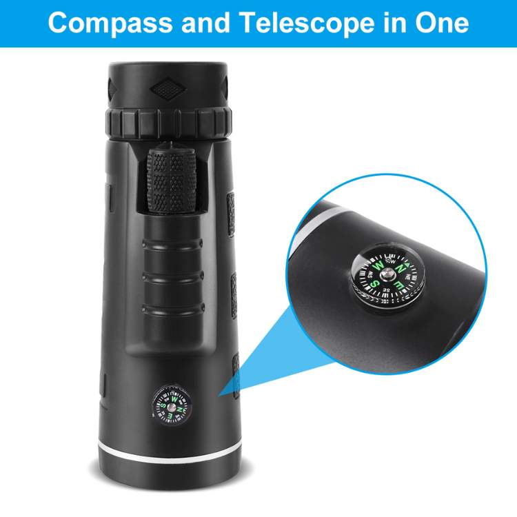 UltraZoom Pro HD Monokular | Vandtæt, BAK-4 Prisme & Ideel til Stjernekiggeri og Dyrelivsobservation