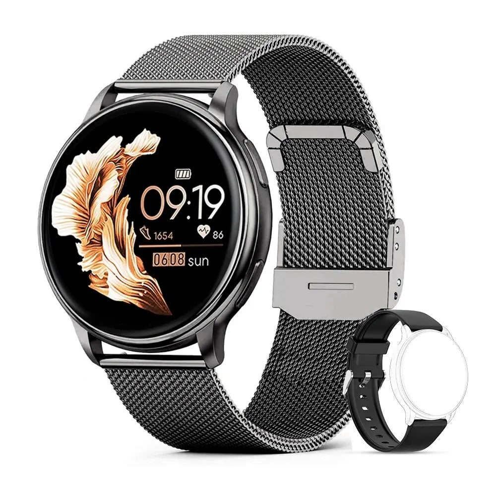 Smartwatch med Bluetooth-opkald og sundhedsovervågning