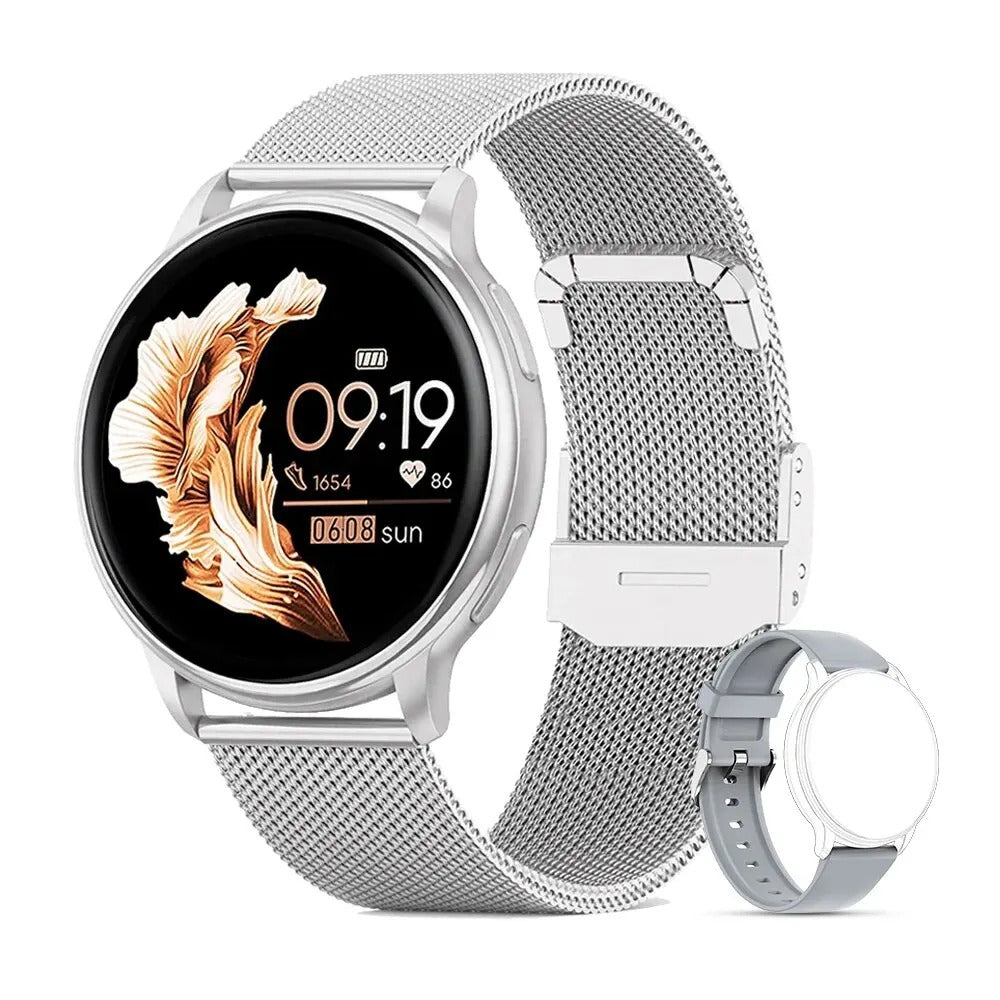 Smartwatch med Bluetooth-opkald og sundhedsovervågning