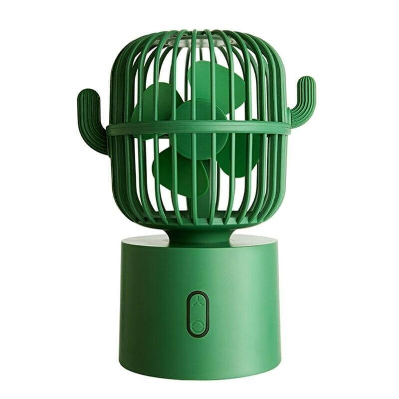 Genopladelig USB Bærbar Mini Kaktus Vifte