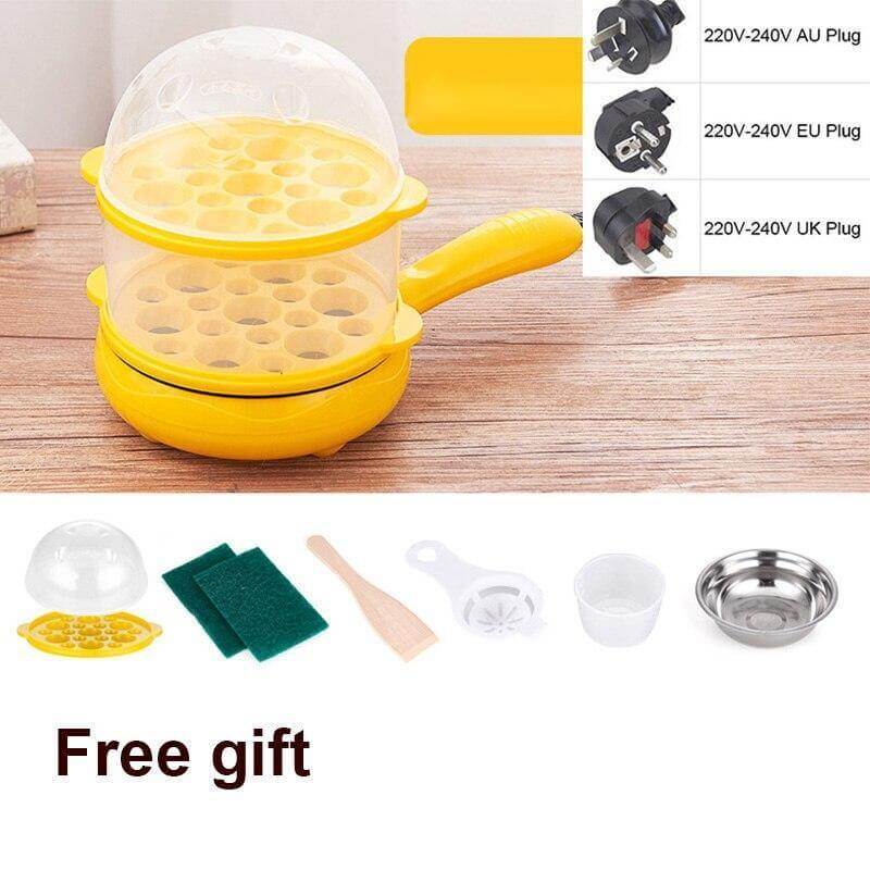 Multifunktionel Non-stick Mini Elektrisk Mad Dampkoger