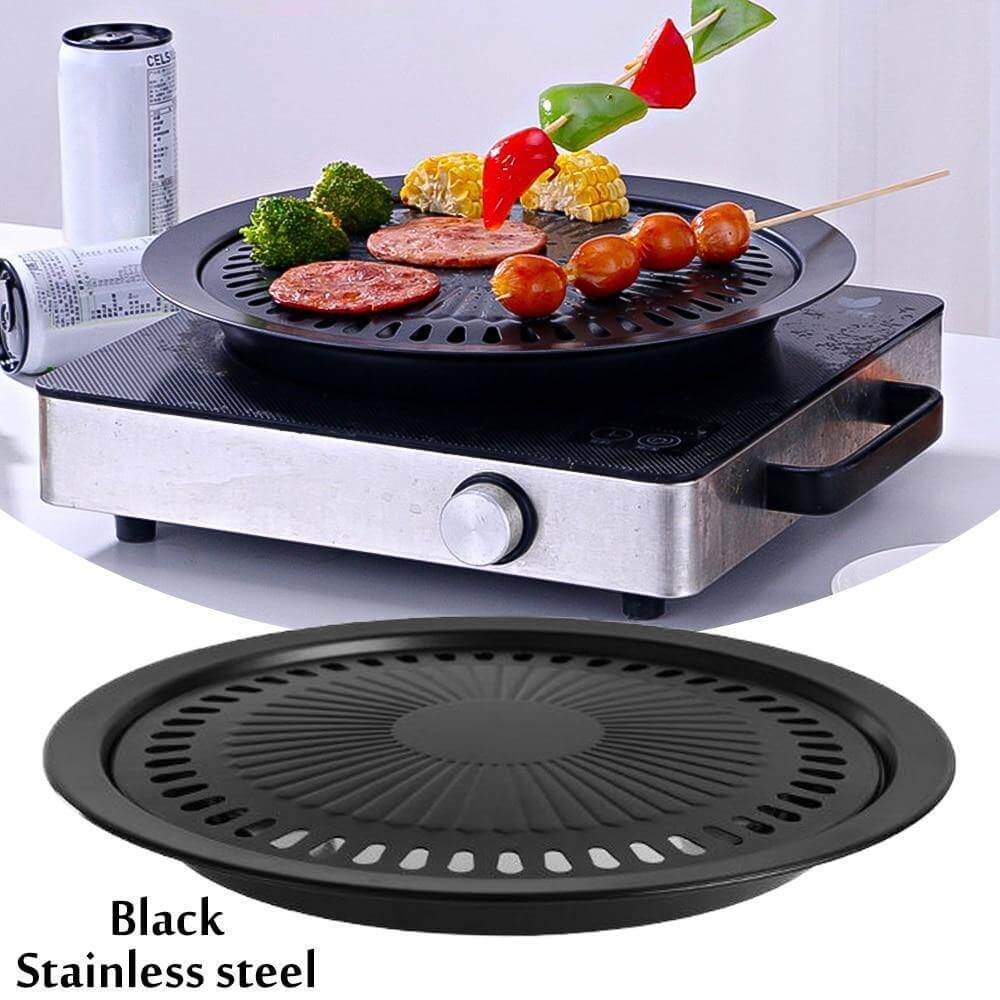 Koreansk bärbar non-stick BBQ grillpanna