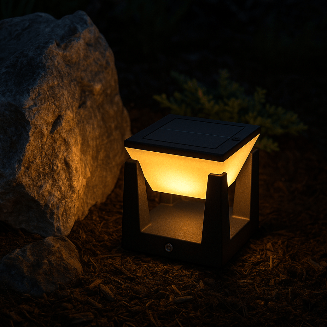 Elegant och hållbar solcellsdriven trädgårdslampa för utomhusbruk