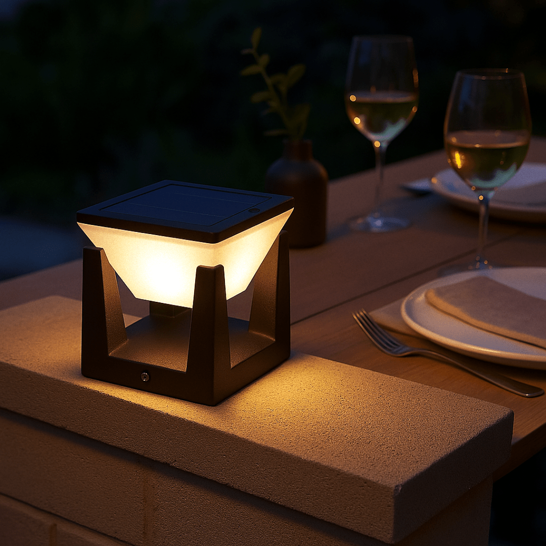 Elegant och hållbar solcellsdriven trädgårdslampa för utomhusbruk