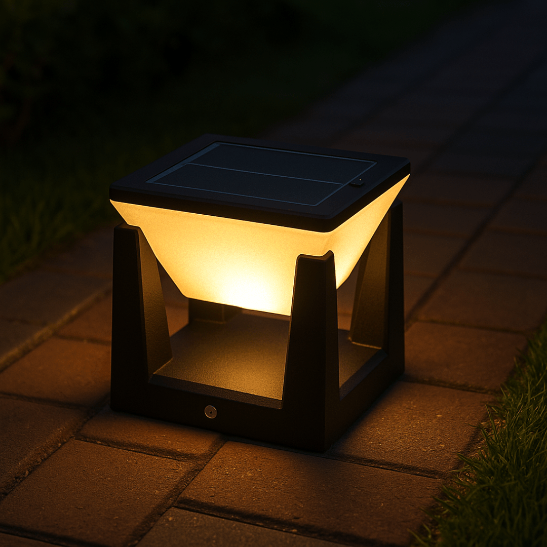 Elegant och hållbar solcellsdriven trädgårdslampa för utomhusbruk