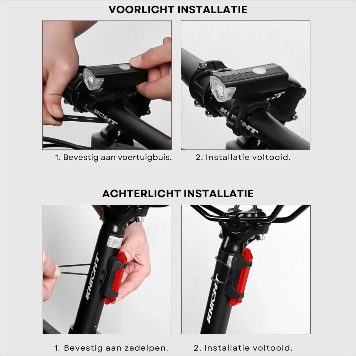 Bicycle Light Set BrightSafe USB – Sikkerhed og Komfort