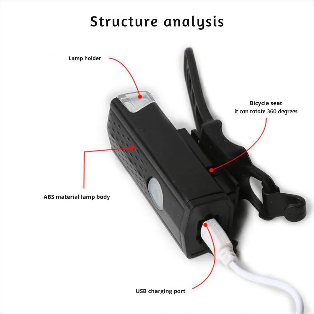 Bicycle Light Set BrightSafe USB – Sikkerhed og Komfort